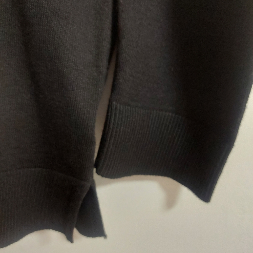 Black Turtleneck Women's Sweater - Picture 3 of 6